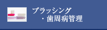 ブラッシング・歯周病管理